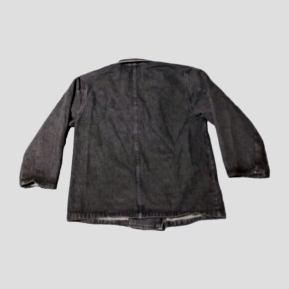 Vintage Guess Georges Marciano Denim Blazer Jacket USA Made 80s Double Breasted - Picture 2 of 16